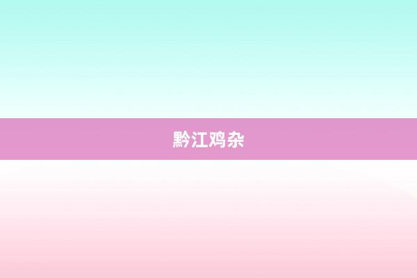 黔江鸡杂