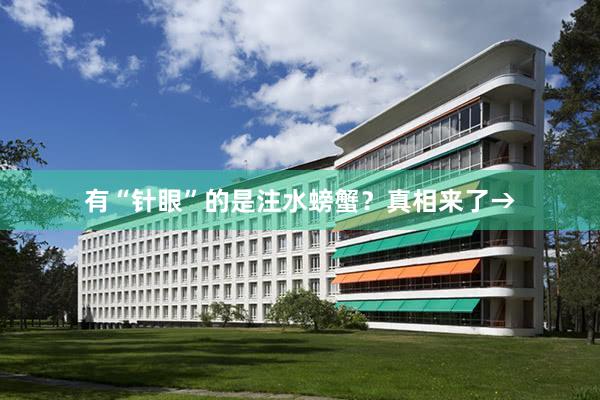 有“针眼”的是注水螃蟹？真相来了→