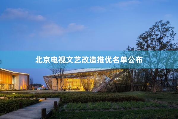 北京电视文艺改造推优名单公布